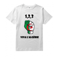 T-shirt 1,2,3 Viva l'Algérie - Homme