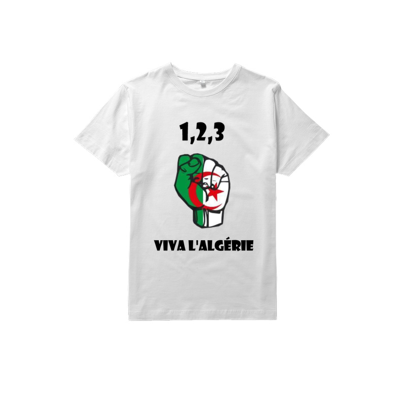 T-shirt 1,2,3 Viva l'Algérie - Homme