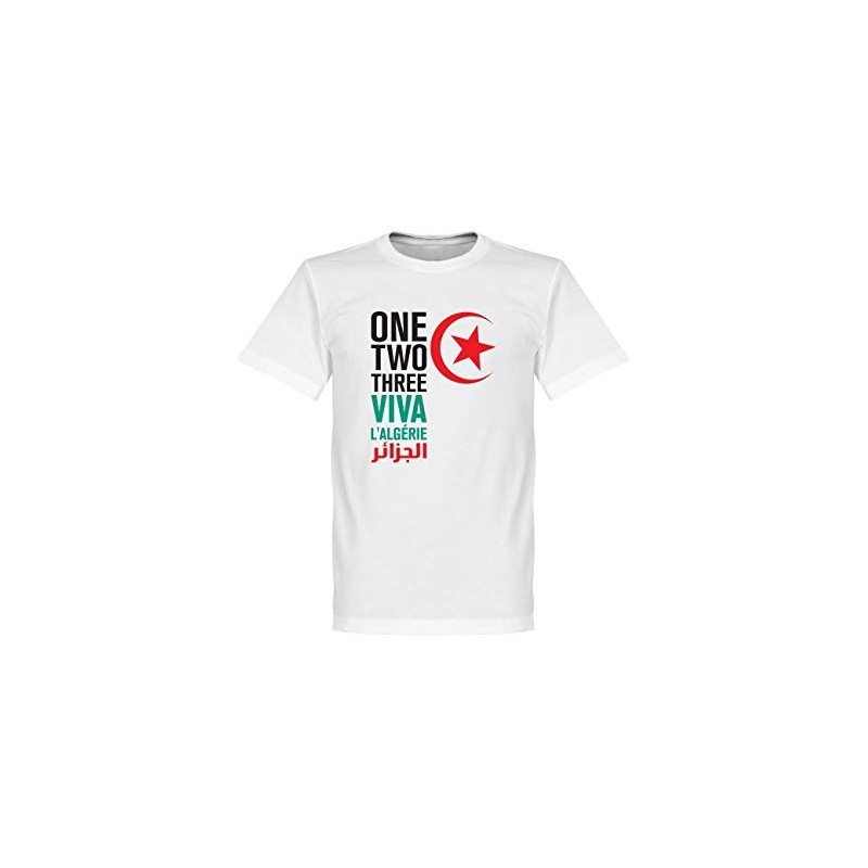 T-shirt 1,2,3 Viva l'Algérie - Homme supporter
