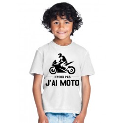 T-shirt Je peux pas j'ai moto - Cadeau enfant