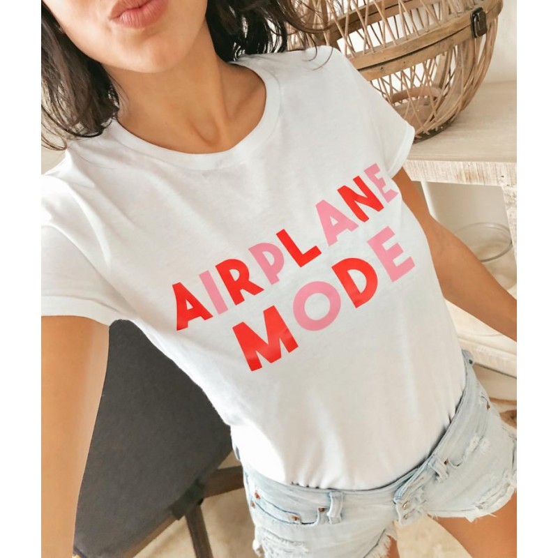 T-Shirt airplane mode - Femme Cadeau