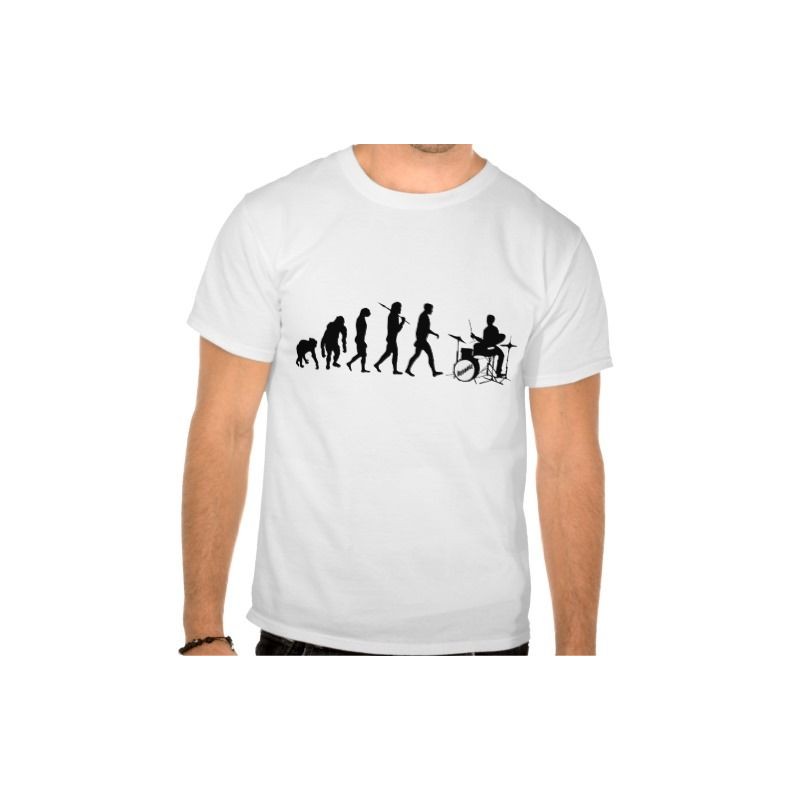 T-shirt Batteur évolution - Homme batterie groupe de musique