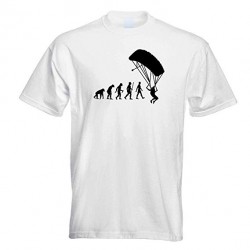 T-shirt Saut en parachute évolution - cadeau sport homme