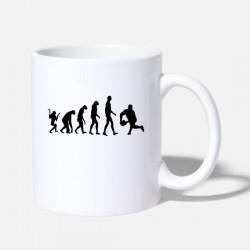 Mug evolution rugby - Cadeau tasse