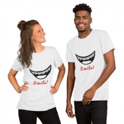 T-Shirt Couple Smile assorti femme homme Saint-Valentin Cadeau Anniversaire