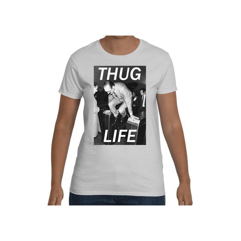 T-shirt Jacques Chirac Fraude métro thug life - Homme