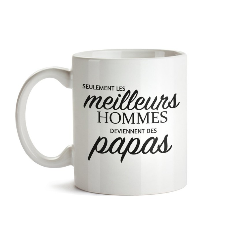 Tasse à café Blanche Futur Papa - Mug - Idée Cadeau pour Naissance - Fête des pères - Cadeau pour Homme