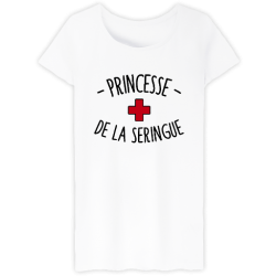 T-Shirt Princesse de la seringue - Femme Cadeau infirmière