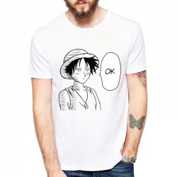 T-shirt Luffy chapeau de paille OK - Homme