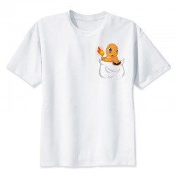 T-shirt Salamèche Pocket - Taille adulte et enfant