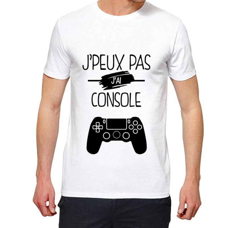 T-Shirt Je peux pas j'ai console - Cadeau Pro Gamer