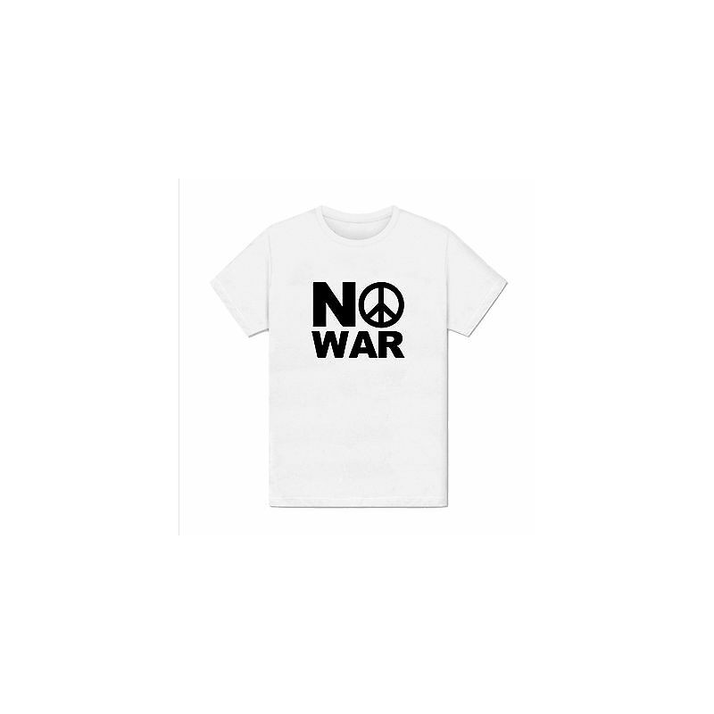 T-shirt No War Peace Symbol - Taille adulte et enfant