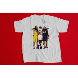 T-shirt Kobe Bryant x Michael Jordan x Lebron James GOAT - Taille adulte et enfant