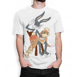 t-shirt Vilain bugs Lola Bunny Slap, Looney Tunes - cadeau homme