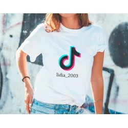T-Shirt tiktok personnalisé - Femme / enfant Cadeau