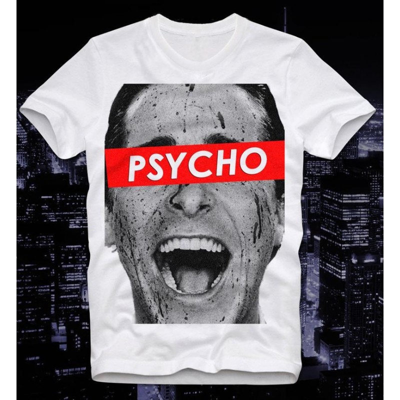 T Shirt American Psycho Christian Bale Videotapes Cult Serial Killer Bateman Axt Retro Vintage
