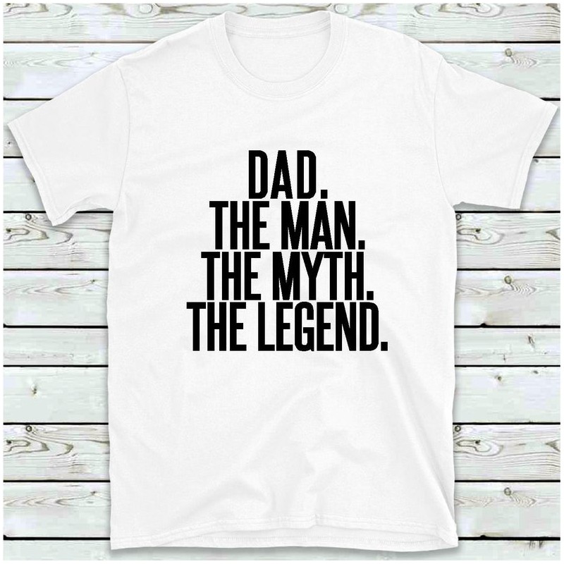T-Shirt Dad The Man The Myth The Legend - cadeaux pour Papa homme drôle