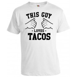 T-Shirt This guy loves ? A personnaliser avec votre texte - T-shirt drôle