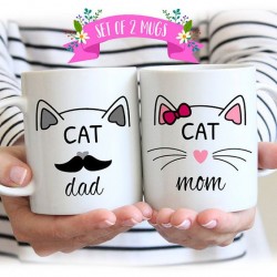 Mug pour Papa et Maman - Coffret assorti 2 tasses