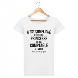 T-Shirt Comptable et princesse - Femme