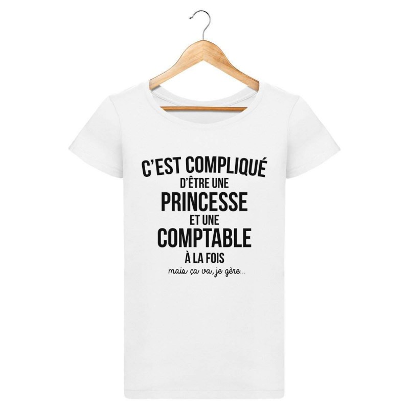 T-Shirt Comptable et princesse - Femme