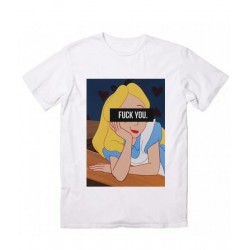 T-Shirt Alice Fuck You - cadeau princesse