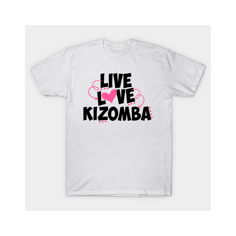 T-Shirt Love kizomba - cadeau homme danse
