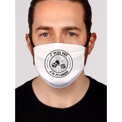 Masque en tissu je peux pas j'ai pétanque - Protection du visage masque barrière