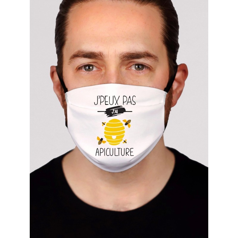 Masque en tissu je peux pas j'ai apiculture - Protection du visage masque barrière