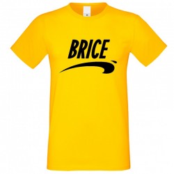 T-Shirt Brice de Nice jaune - cadeau homme