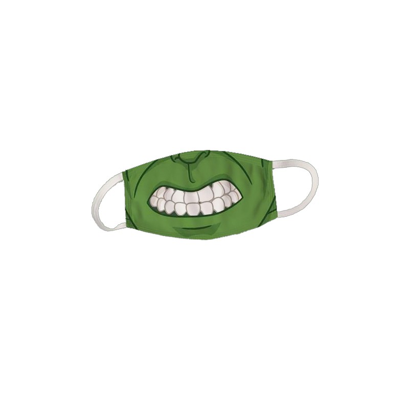 Masque monstre vert inspiration Hulk - Masque réutilisable et lavable