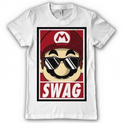 T-shirt Mario swag plombier - Taille adulte et enfant