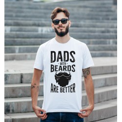 T-Shirt Les papa avec barbe sont les meilleurs - Collection cadeau père