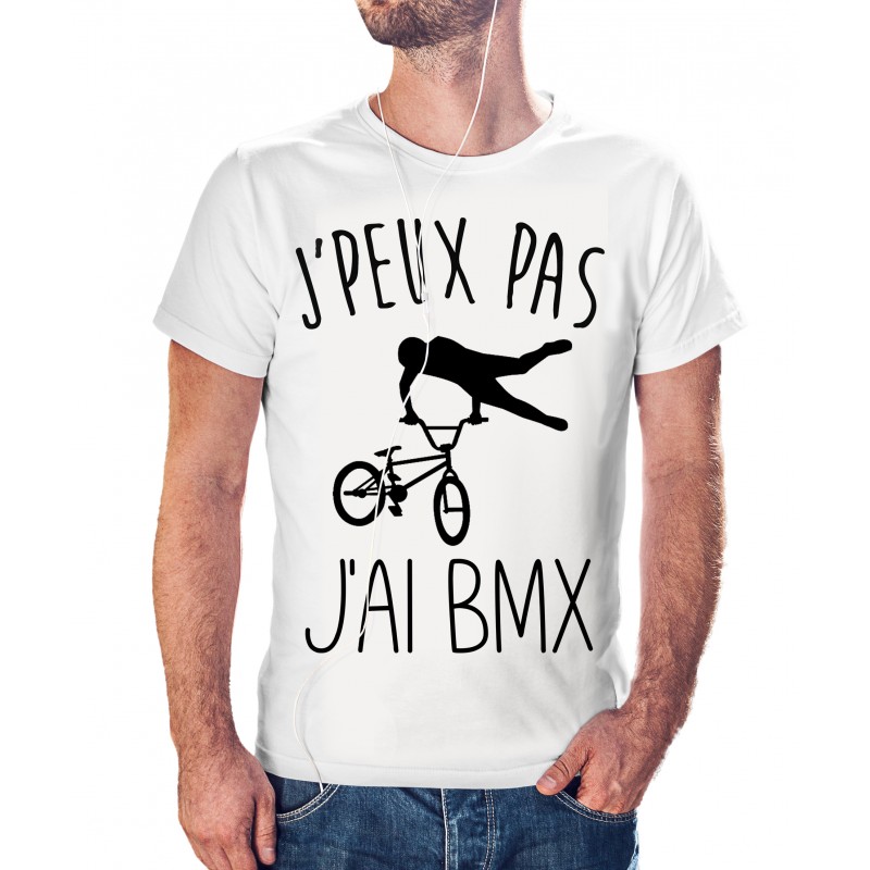 T-shirt j'peux pas j'ai BMX - cadeau homme