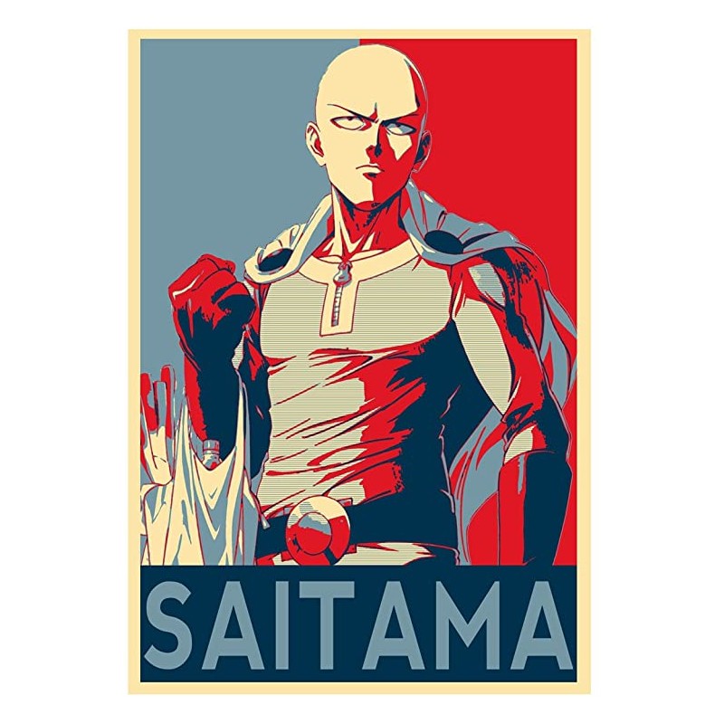 Affiche Saitama - one punch man propaganda
