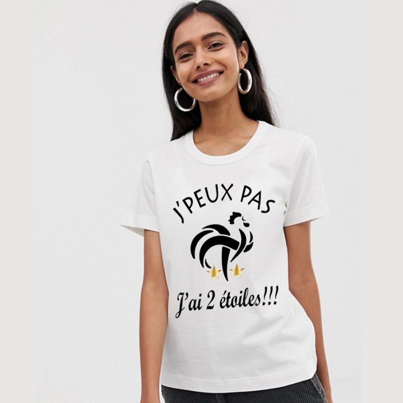 T-shirt femme personnalisé : J'peux pas j'ai fifa