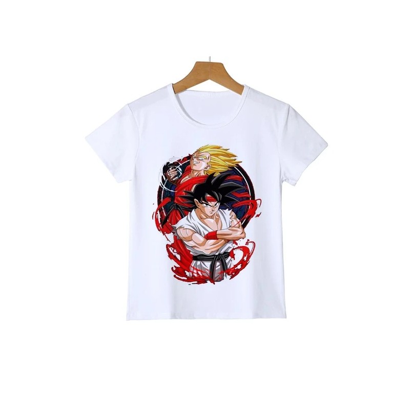 T-shirt Goku x Vegeta Mashup Street Fighter - Homme & enfant