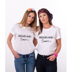 T-Shirt Meilleures amis - Soeurs - Coffret cadeau duo
