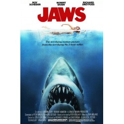 Affiche Jaws -  Poster avec cadre tableau dents de la mer