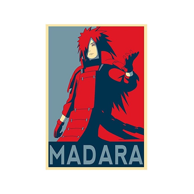 Poster Madara propaganda - Affiche avec cadre tableau manga