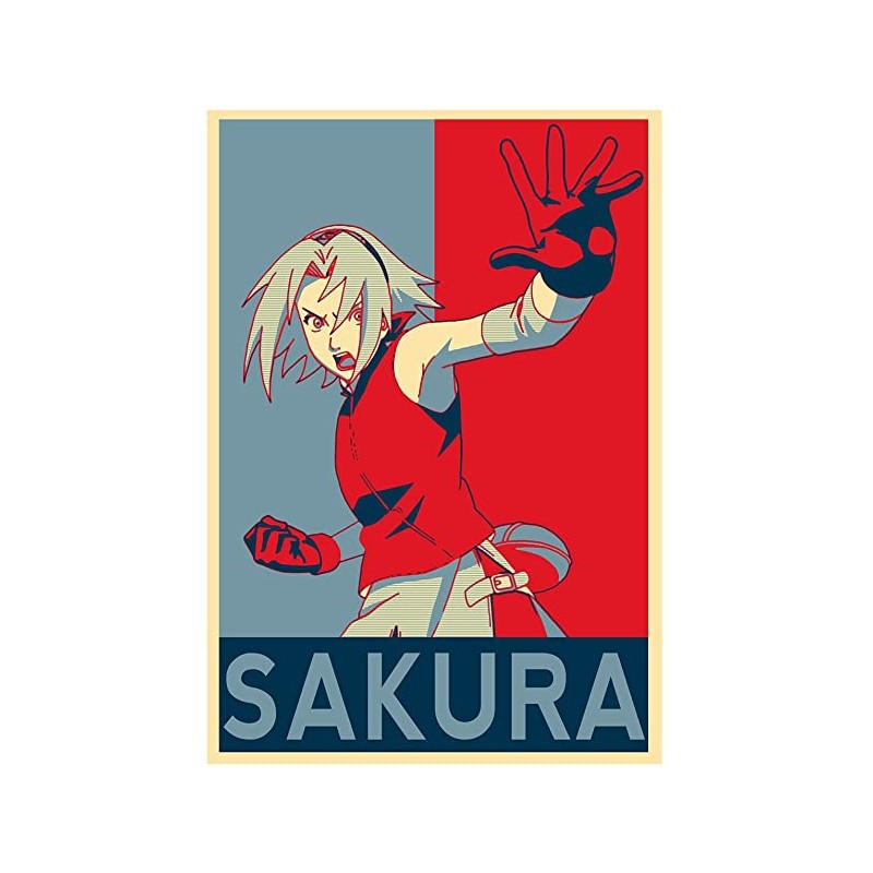 Poster Sakura propaganda - Affiche avec cadre tableau manga
