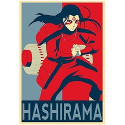 Poster Hashirama propaganda - Affiche avec cadre tableau manga