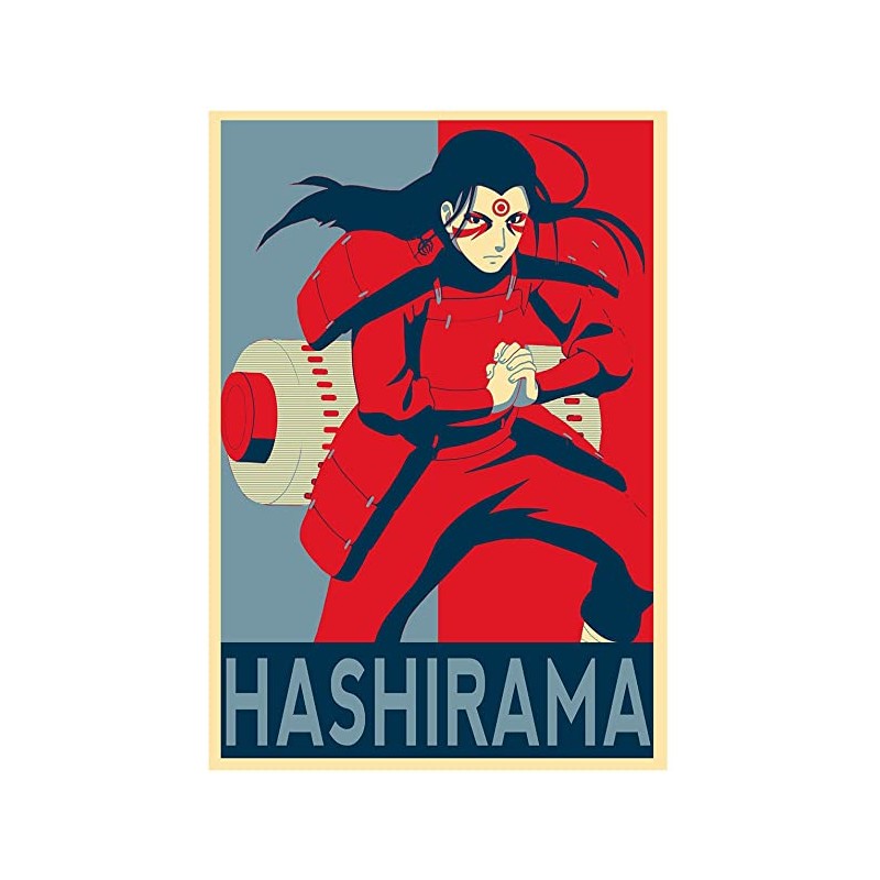 Poster Hashirama propaganda - Affiche avec cadre tableau manga