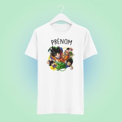 T-Shirt dragon ball z personnalisable prénom - cadeaux manga adulte/ enfant