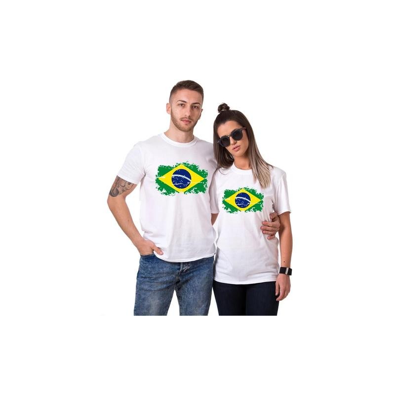 T-Shirt Couple brésil - Cadeau duo amoureux