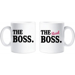 Mug le boss et le vrai boss - Coffret assorti 2 tasses