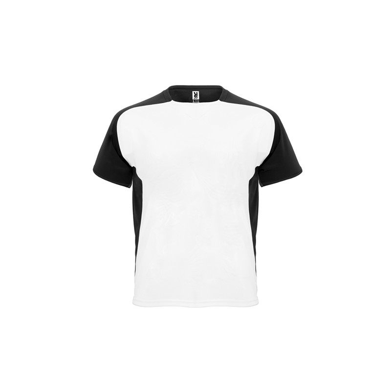 Maillot bicolor Blanc et manche noir - T-Shirt Adulte et Enfant