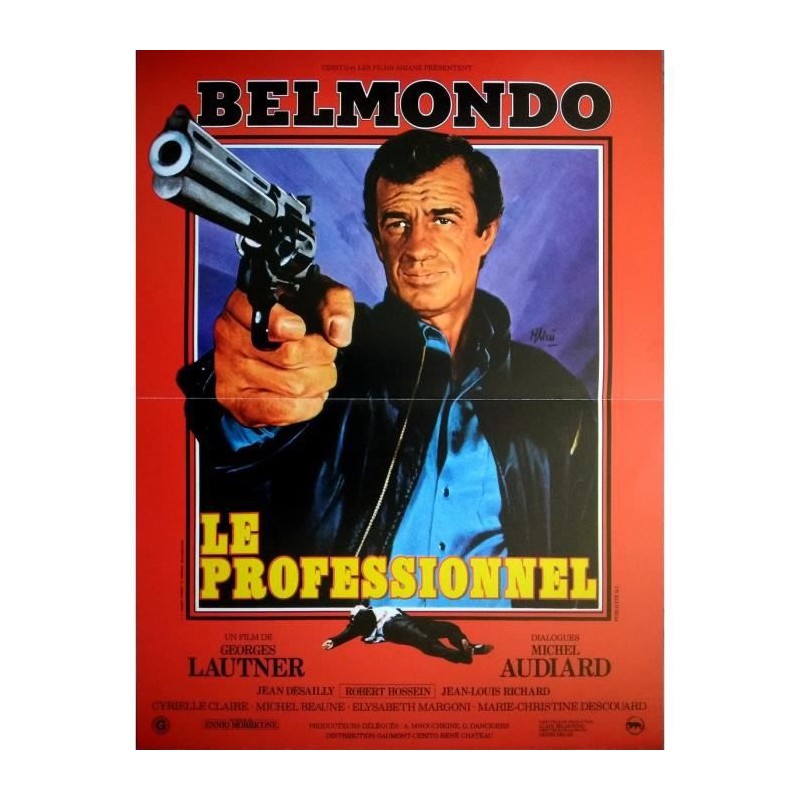 Affiche Le Professionnel Belmondo - Poster avec cadre tableau