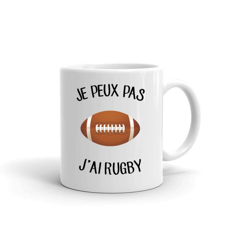 Mug / Tasse je peux pas j'ai rugby