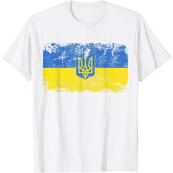 T-Shirt Ukraine drapeau - Adulte et enfant
